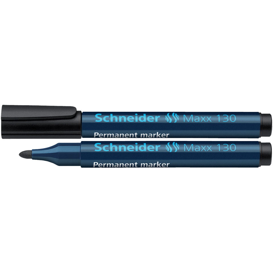 Permanentmarker, Kuli, Blauer Marker, Filzstift, Schneider Maxx 130