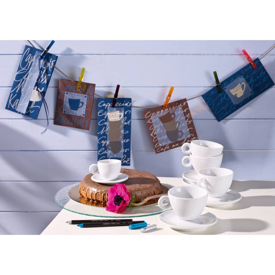 Kaffeetassen, Kuchen, Gedeck, Torte, Dekoration