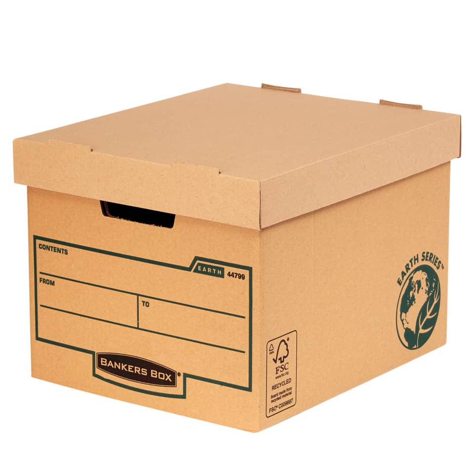 Karton Box, Umzugskiste, Lagerbox, FSC Recycling, Bankers Box