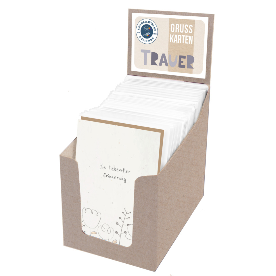 Kartenständer, Grußkarten, Briefkarten, Papierkarten, Kartenbox