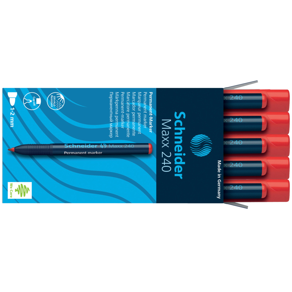 Schreiber, Permanentmarker, Markierstift, Schwarz, Blau-Rot