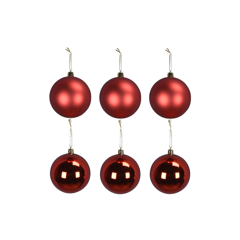 Kugeln, Weihnachtskugeln, Baumkugeln, Rot, Glänzend