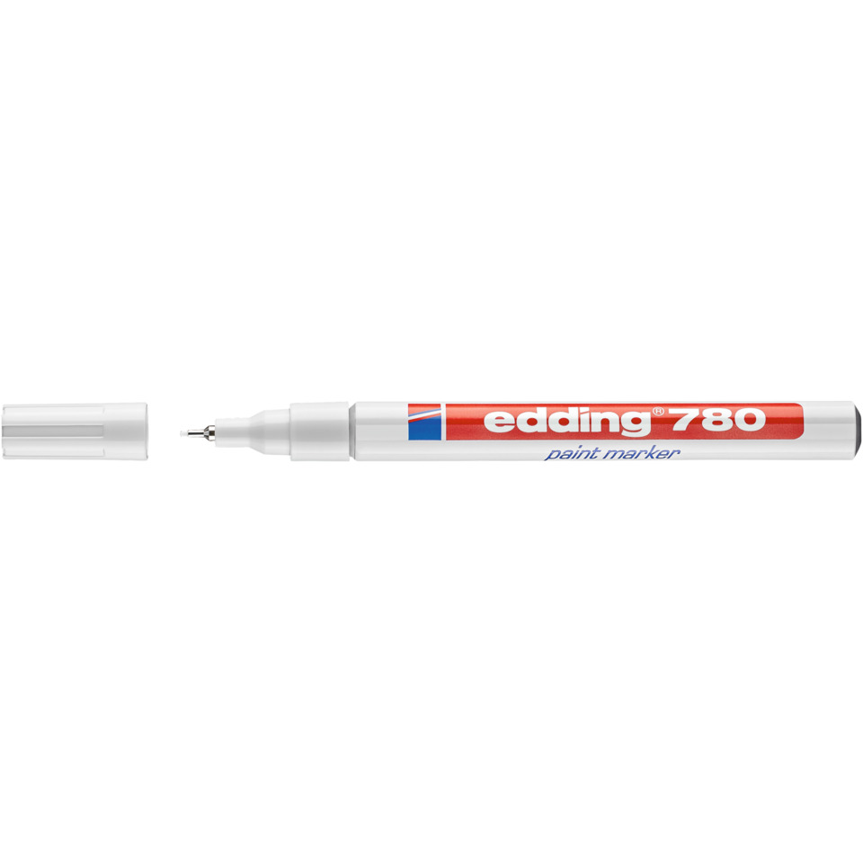 Lackmarker 780, 0,8mm, Rundspitze, weiß EDDING 4780049