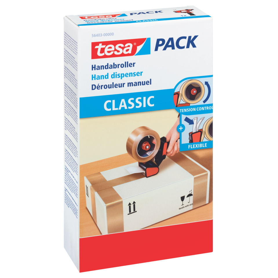 Handdispenser, Klebebandspender, Tesa Classic, Abroller, Verpackung