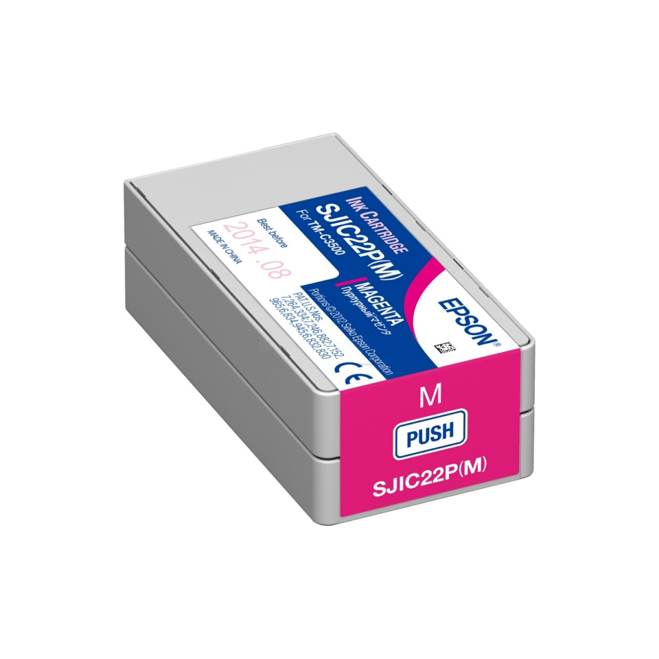 Tintenpatrone, Ink Cartridge, Magenta, SJIC22P(M), Push