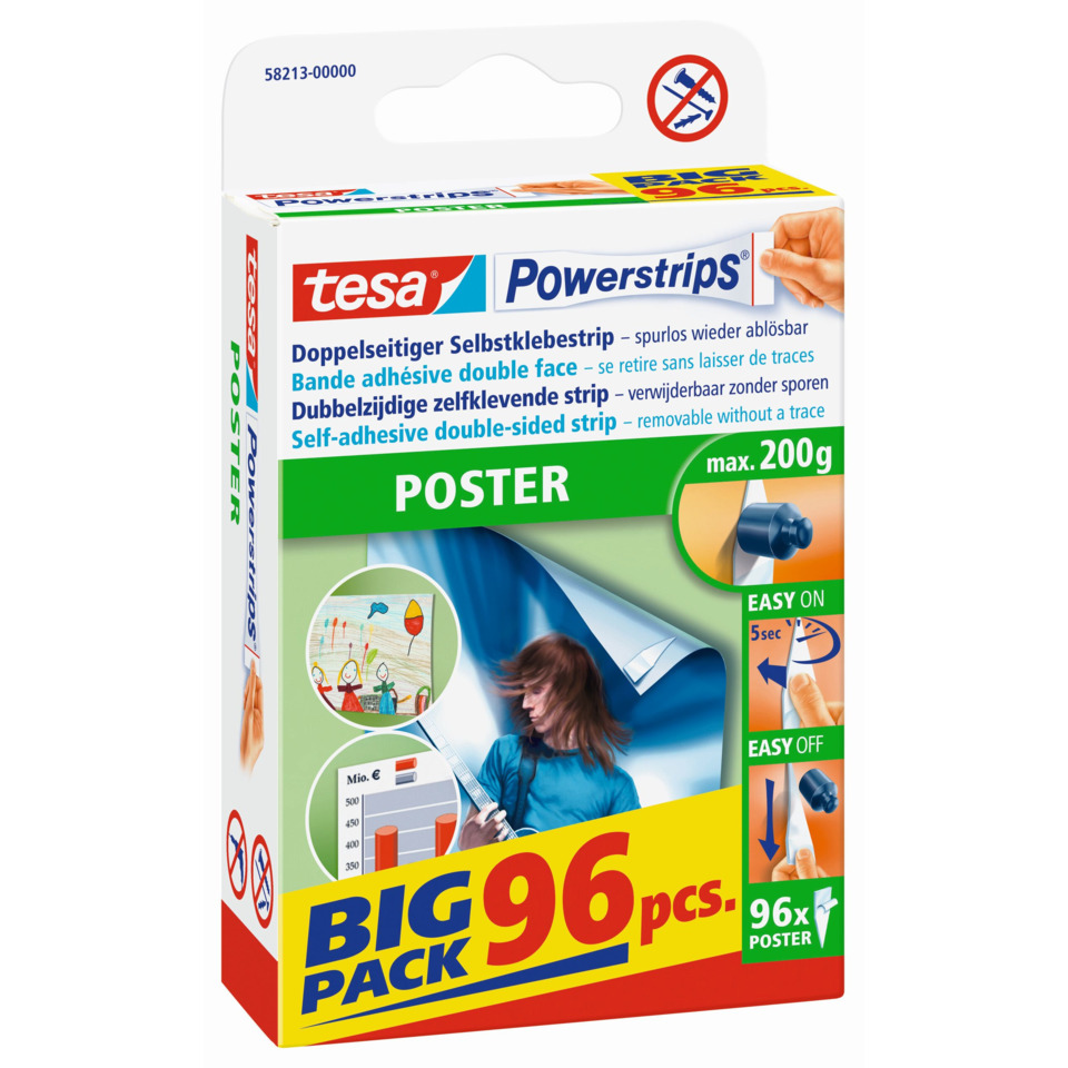 poster, doppelseitig, selbstklebend, Klebeband, posterhalter