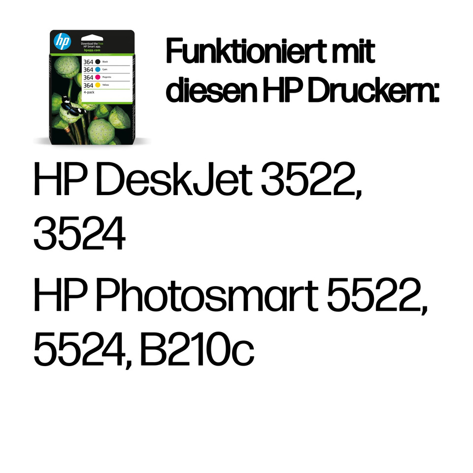 Tintenpatrone, HP Tintenpatrone, Druckerzubehör, Mehrfachpack, Farbpatronen