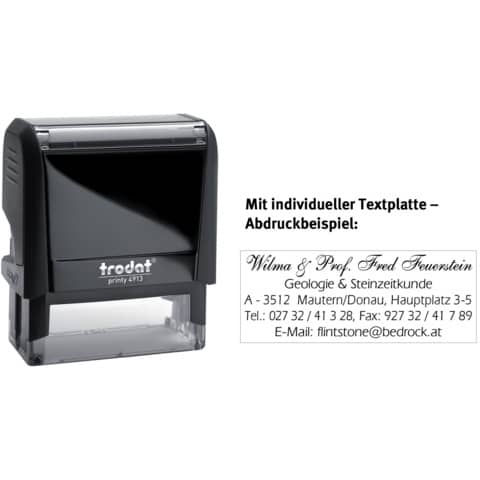 Printy mit Stempelplatte, 6 Zeilen
 TRODAT 4913P
