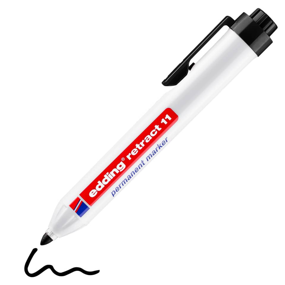weißer marker, Tafelmarker, Permanentmarker, schwarze Spitze, dicker Markierer