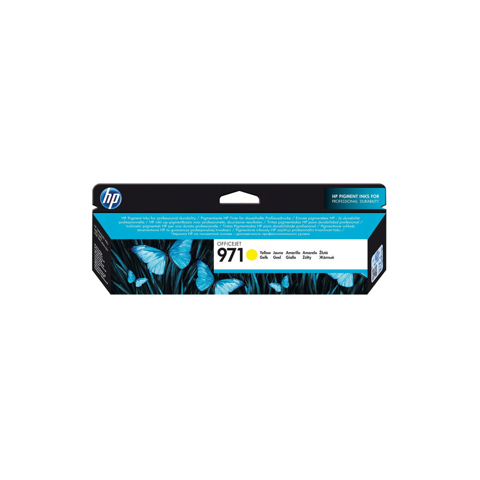Tintenpatrone, HP 971, Gelb, Pigmenttinte, Druckerpatrone