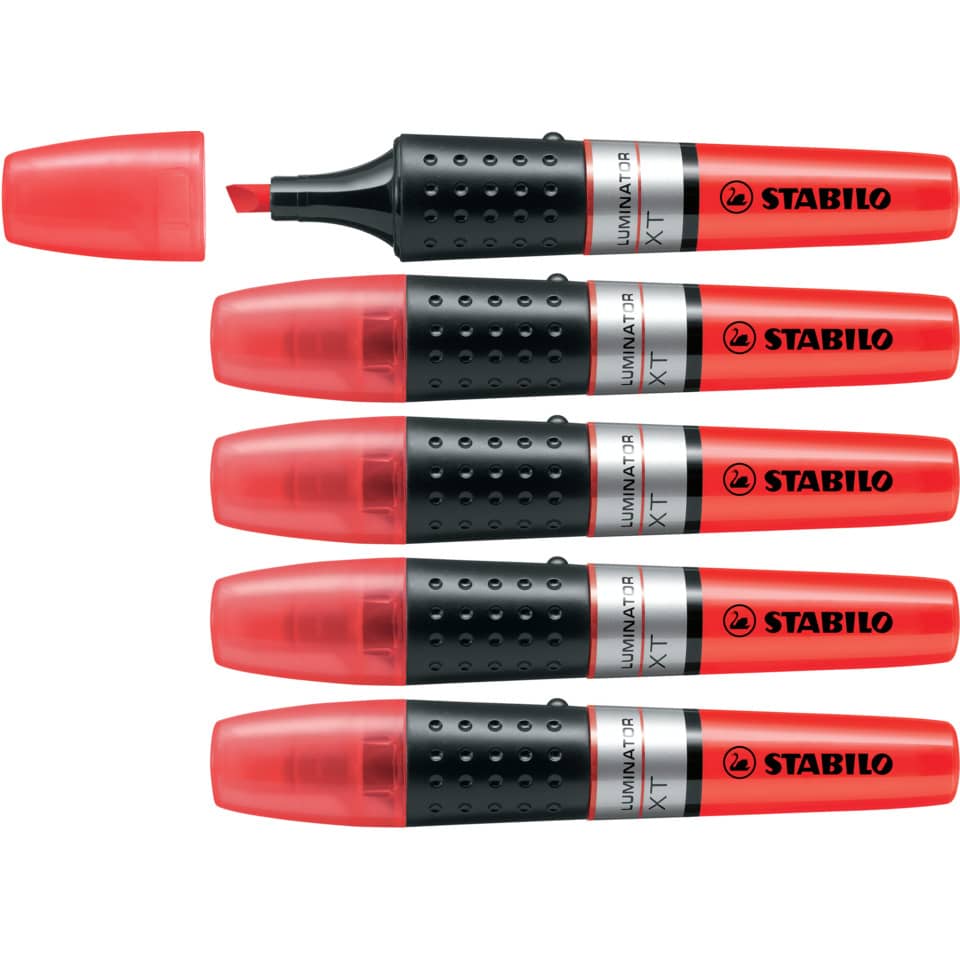 Korrekturmarker, Filzstift, Permanentmarker, Fluoreszierend, Stabilo XT