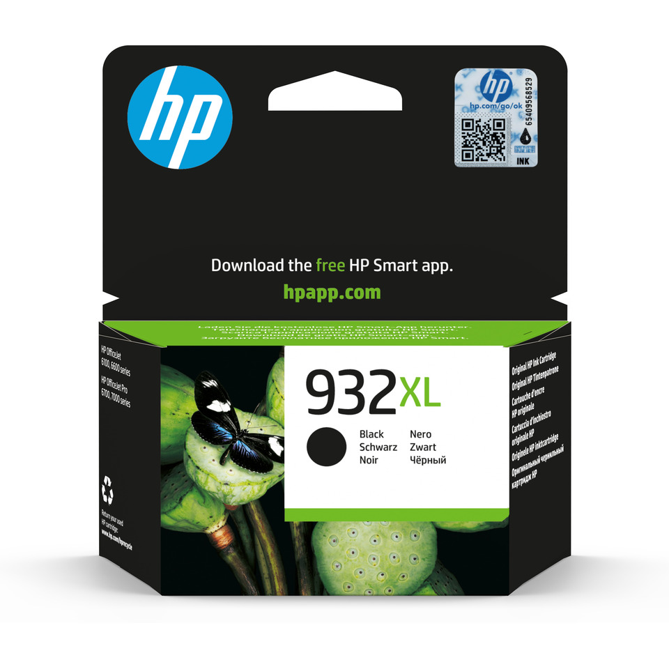 Tintenpatrone, HP 932XL, Schwarz, großes Paket, Printer-Patrone