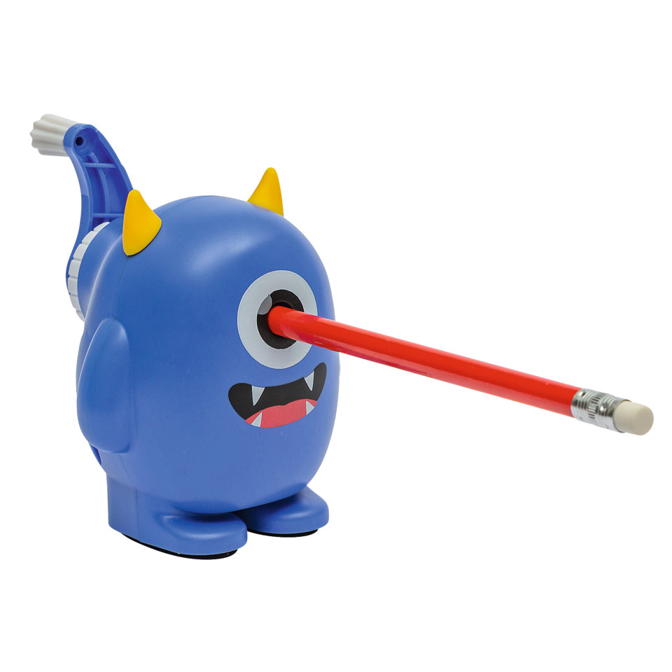 Spielzeug, Bleistiftmonster, Stiftspitzer, Blau, Monster