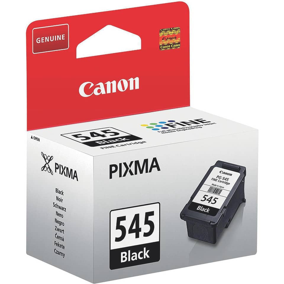 druckerpatrone, tintenpatrone, Canon PIXMA, 545 Schwarz, packung