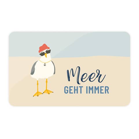 Brettchen Meeresfreunde Meer geht immer, 23,5 x 14,5 cm FÜR DICH 310851