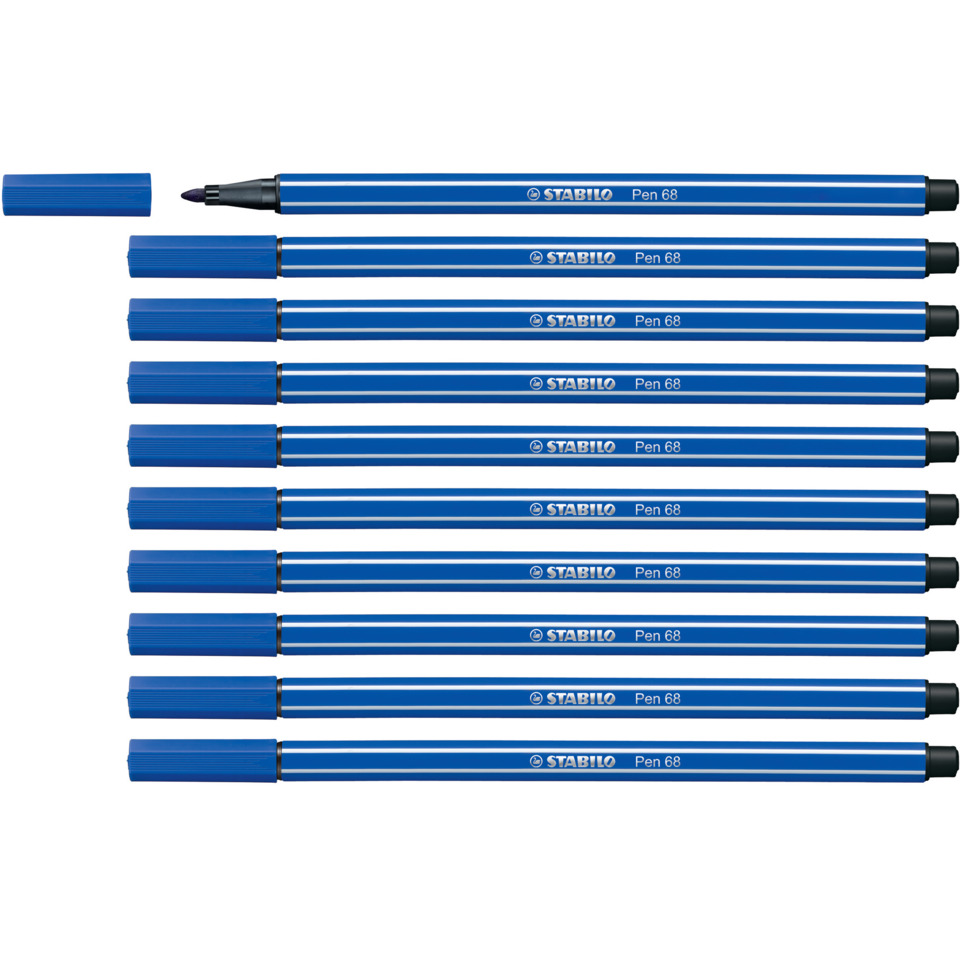 blau pens, roller pens, stifte set, stifte, stabilo pen 68