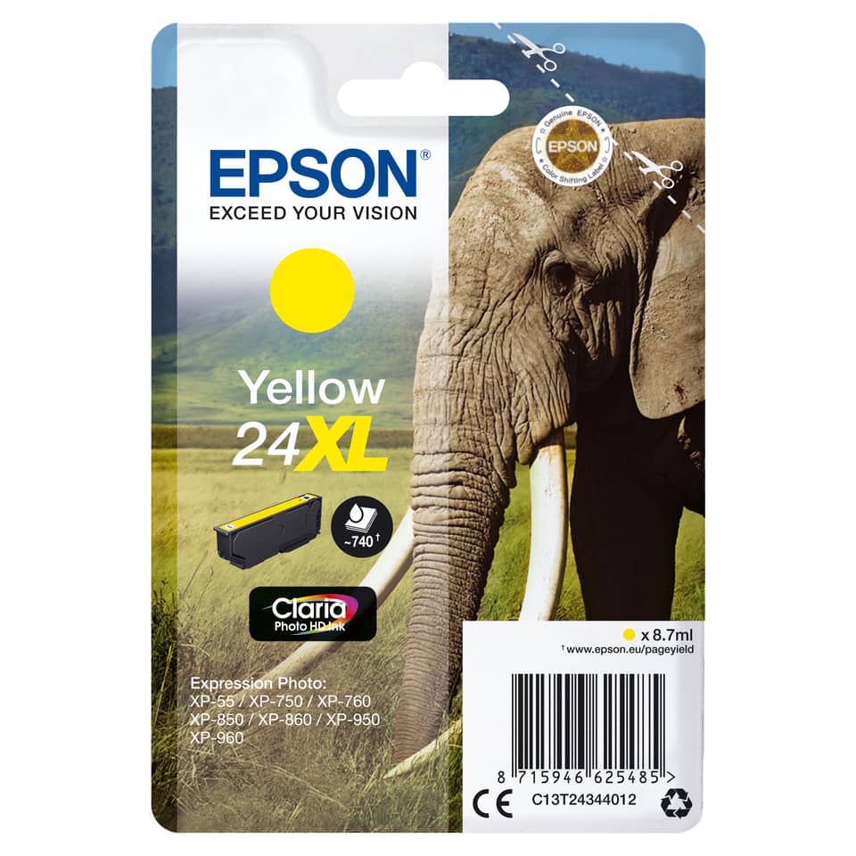 Gelb, Tinte, Druckerpatrone, XL, Epson