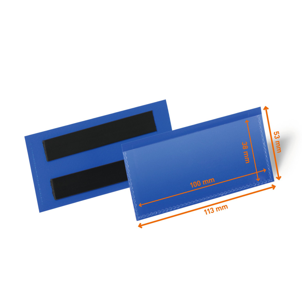 blu Karte, Klebepocket, Geldbörse Karte, blaues Plastik, Maße 113x53mm
