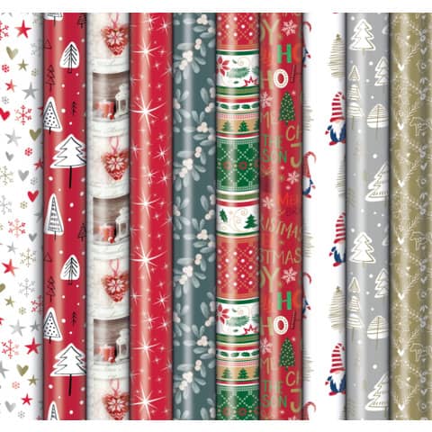 Weihnachts-Geschenkpapierrolle, 2mx70cm, sortiert ZÖWIE 33003 555204