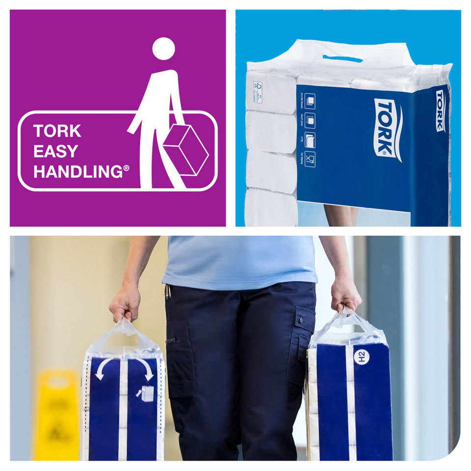 Toilettenpapier, Paket, Bleichen, Transporttasche, Mann mit Einkauf