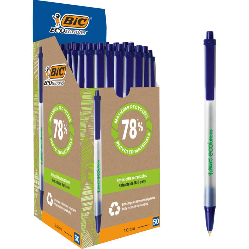 Kugelschreiber, Ballpoint, Recycelte Materialien, 78%, Nachfüllbar