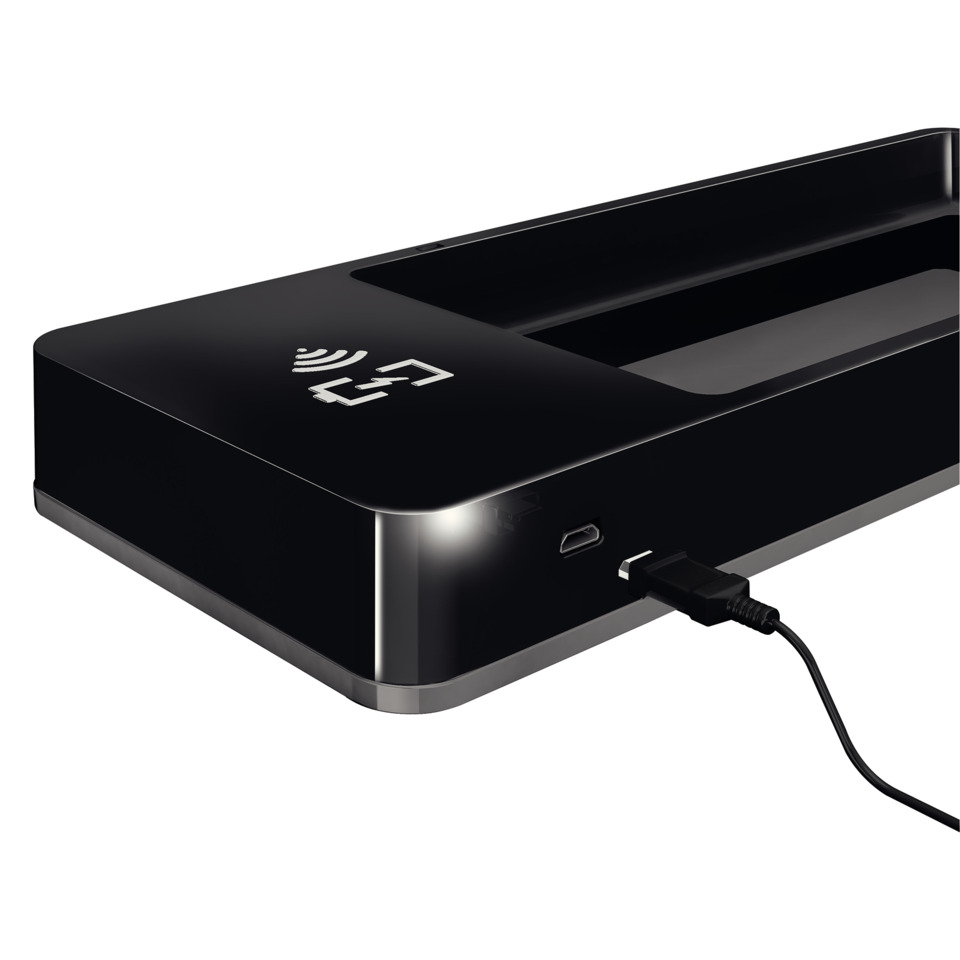 USB-C, Docking Station, Schwarz, Laden, LED