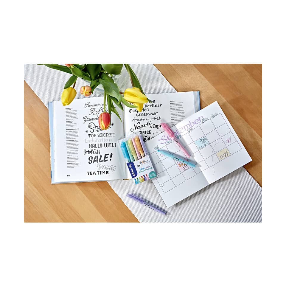 Notizbuch, StickerSet, Kalender, Marker, Tulpen