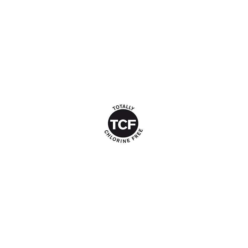 Logos, Kreis-Logo, chlorine free, TCF, Markenlogo