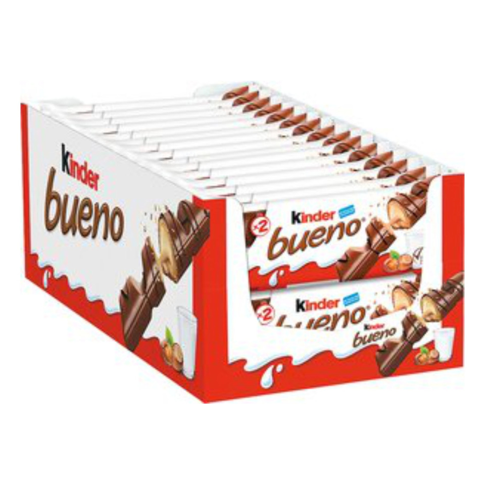 Kinder Bueno, Schokolade, Riegel, Nuss, Milchschokolade