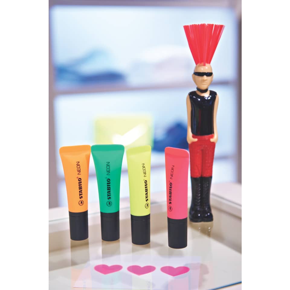 Highlighter, Neon, Lippenstift, Röhren, Figur