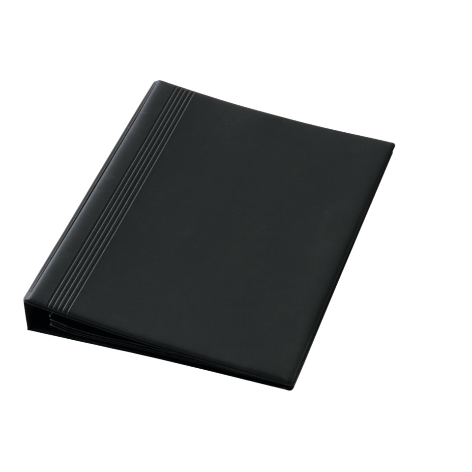 Geldbörse, Schwarz, Geldbörse im Querformat, Leder, Kartenhalter