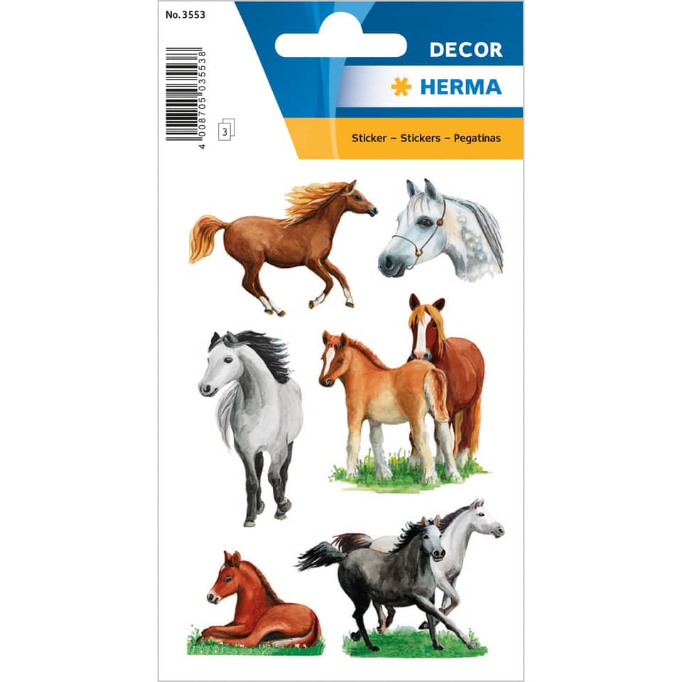 pferd, stickers, wanderelemente, tierbild, dekoration
