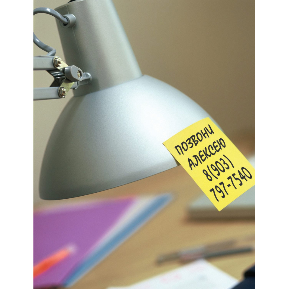 Tischlampe, Schreibtischlampe, Metall, Graue Farbe, Notizzettel