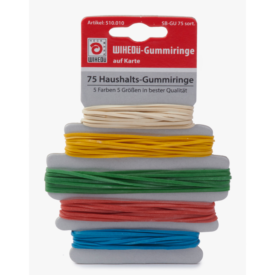 Gummiringe, Haushaltsgummi, Mehrfarbig, Klebeband-Set, Gummi-Spulen