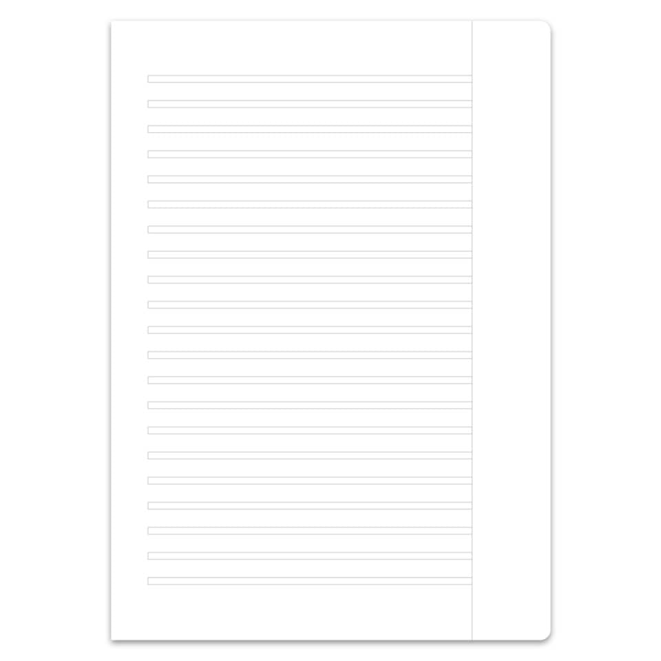 Notizblock, Papier, Lineatur, Klemmbindung, Ruanglinien