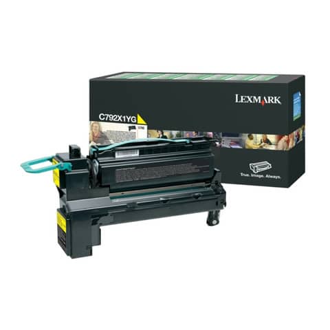 Lasertoner Return HY yellow LEXMARK C792X1YG