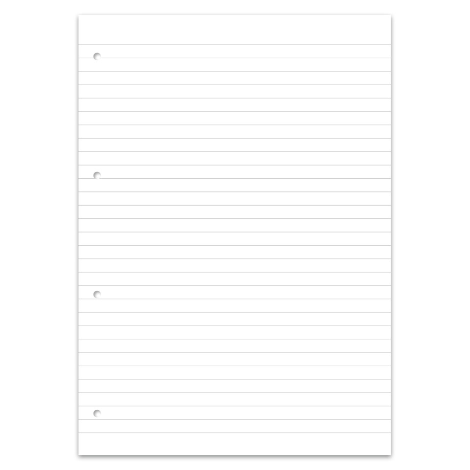 notebook, lineierte Seiten, Spiralbindung, weiss, PAPIER