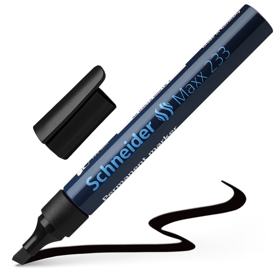 Marker, Permanentmarker, Blauer Marker, Kappe abnehmbar, Feinspitze