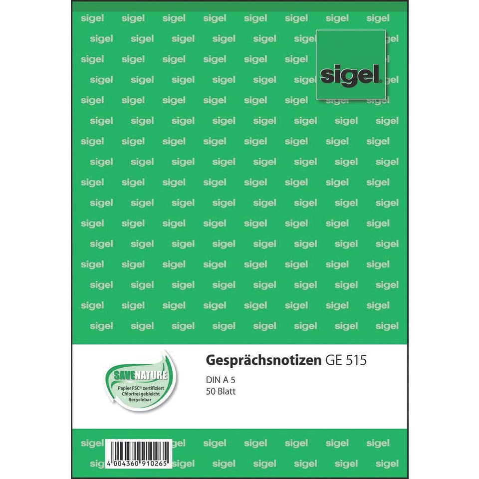 Notizblock, Gesprächsnotizen, 50 Blatt, Papier, Karten