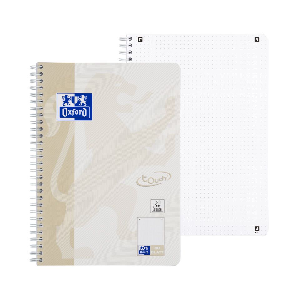 Notizbuch, Spiralbindung, Oxford, Pappe, Liniert