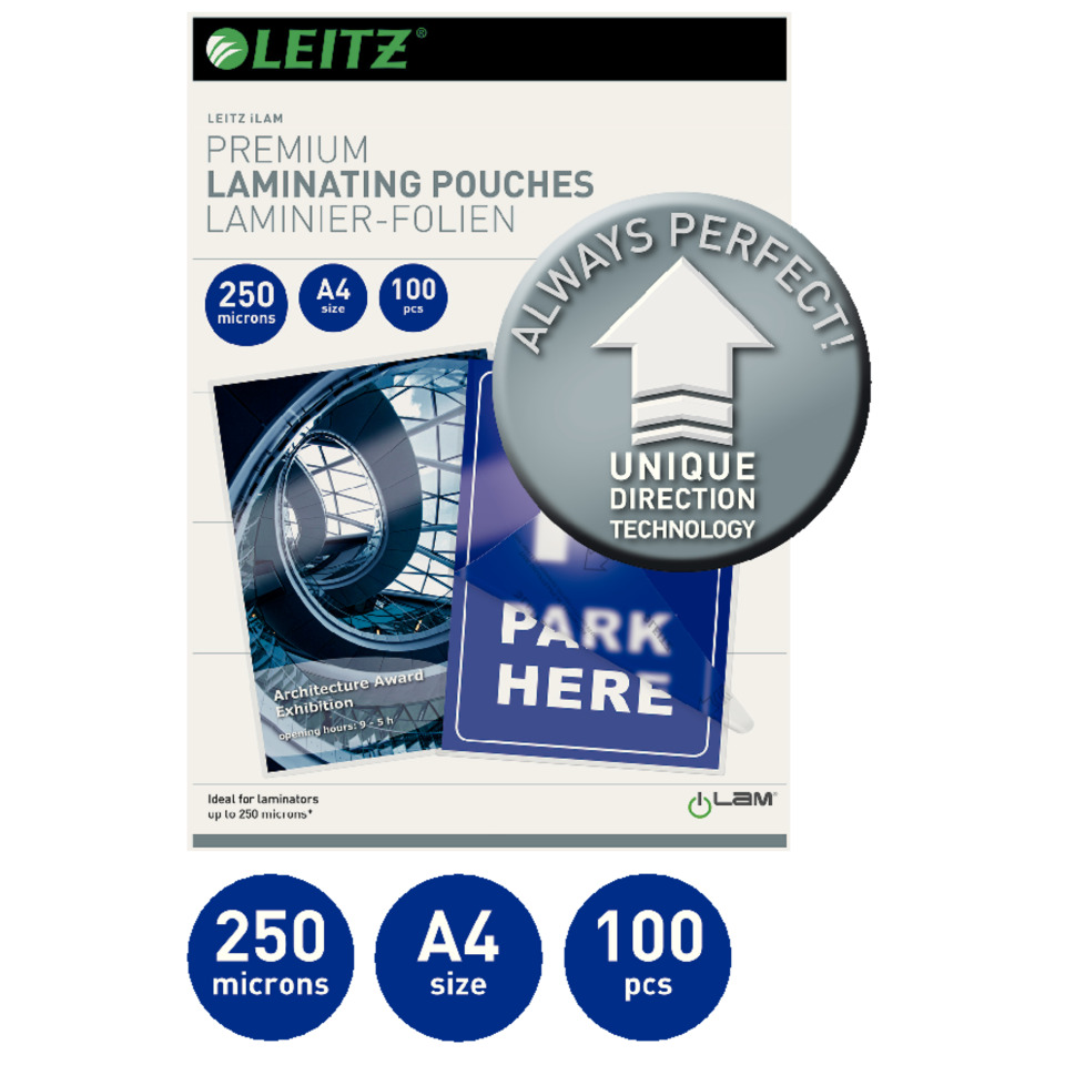 laminierende Beutel, A4 Größe, 250 Mikron, 100 Stück,  Laminierzubehör