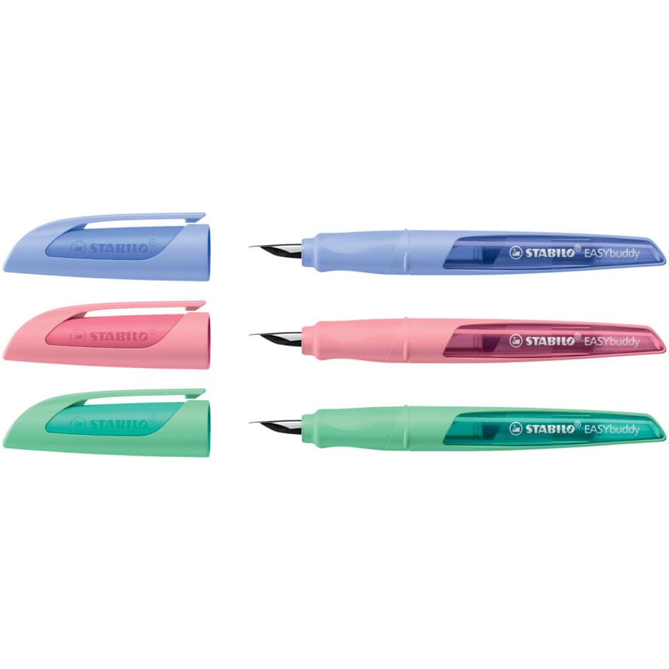 Korrekturspitzer, Spitzpalette, Eraser?, Korrekturroller, Stabilo EasyBuddy