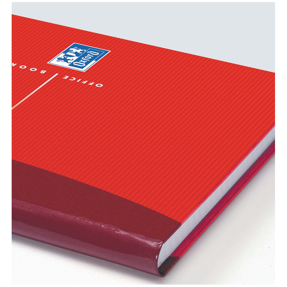 notebook, red cover, red hardcover, softcover?, ruled lines?