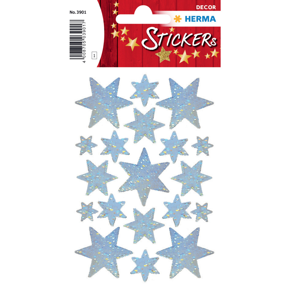 Sterne, Sticker, Aufkleber, Silberblau, Glitzer