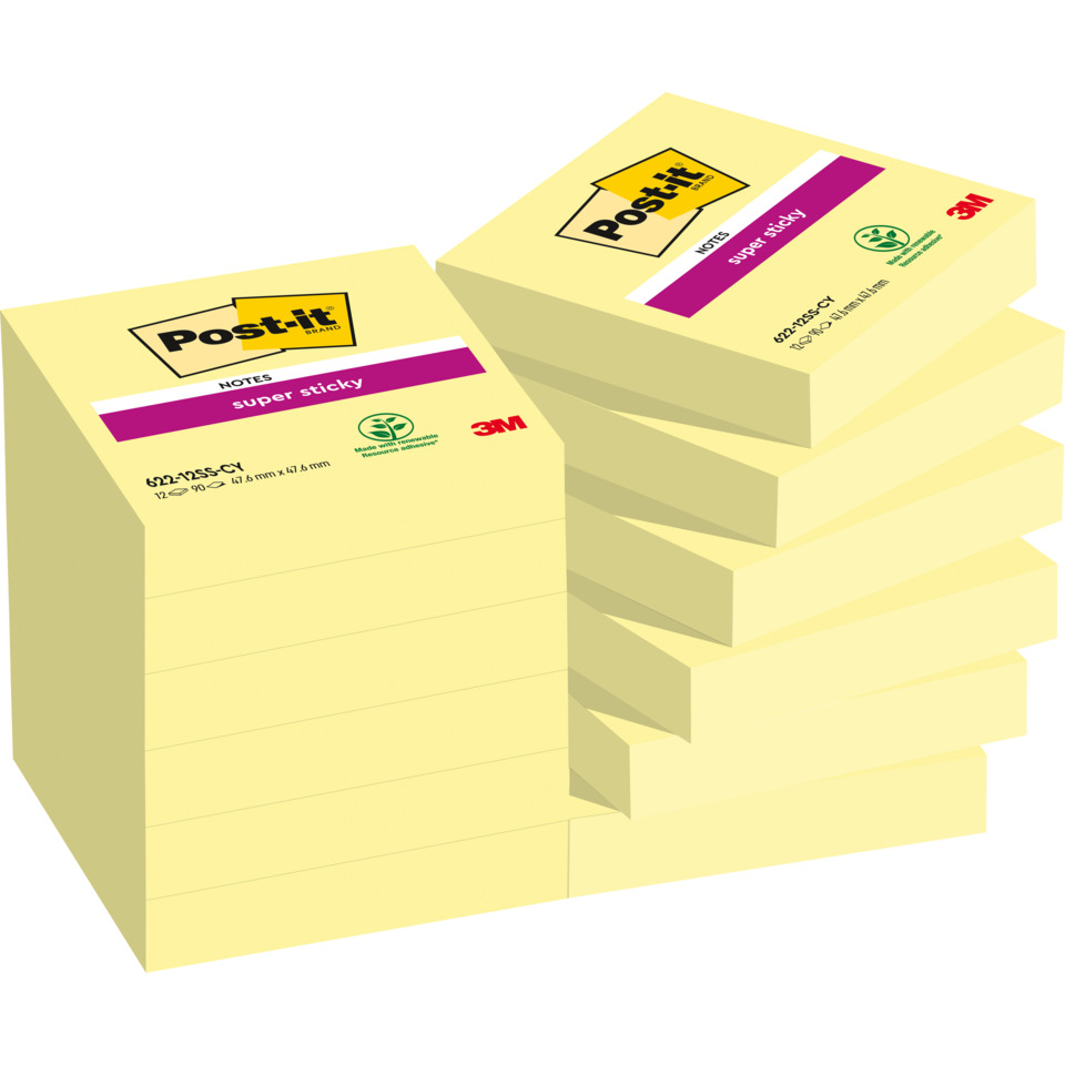 Post-it Notizen, Sticky Notes, Schreibwaren, Klebezettel, Gelb