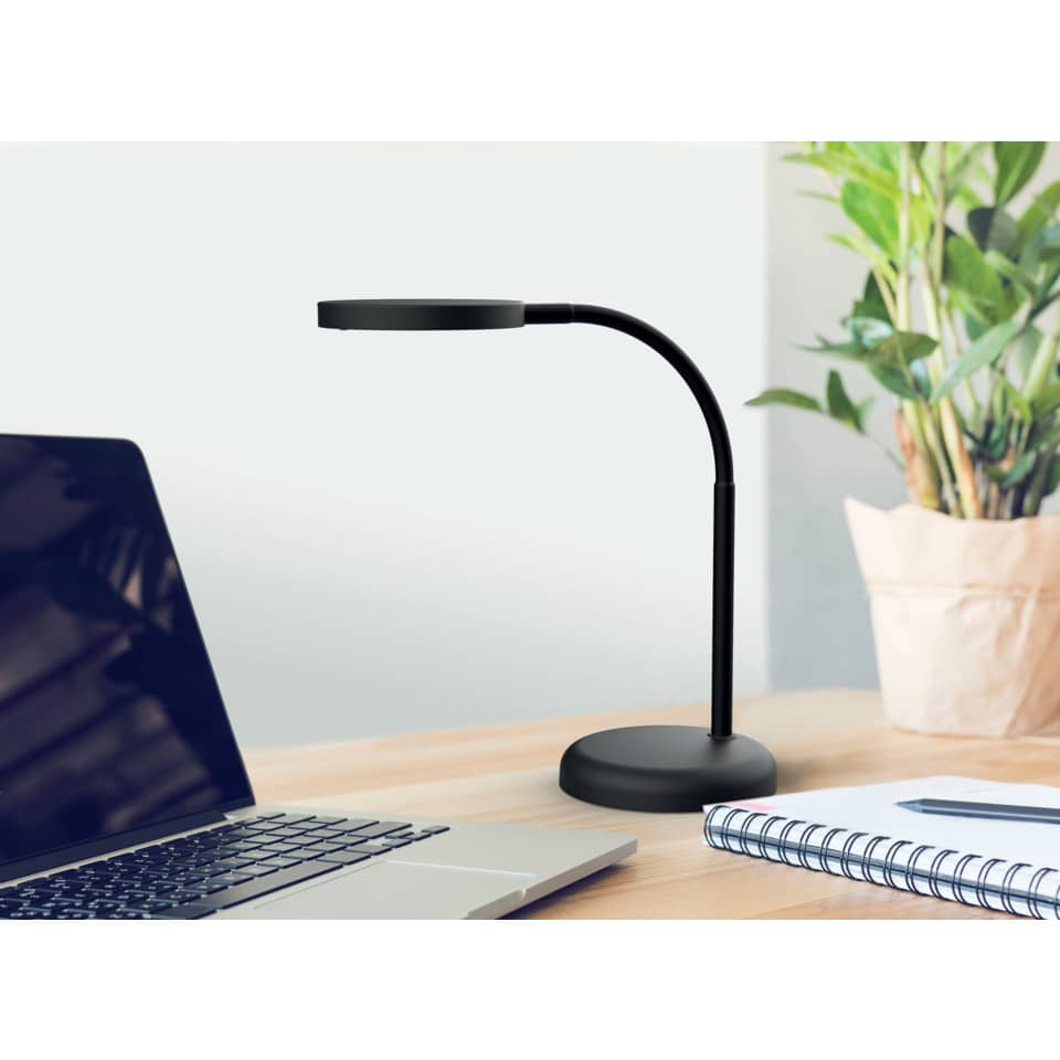 Schreibtischlampe, LED-Lampe, schwarze Lampe, verstellbare Lampe, Arbeitsplatzlampe