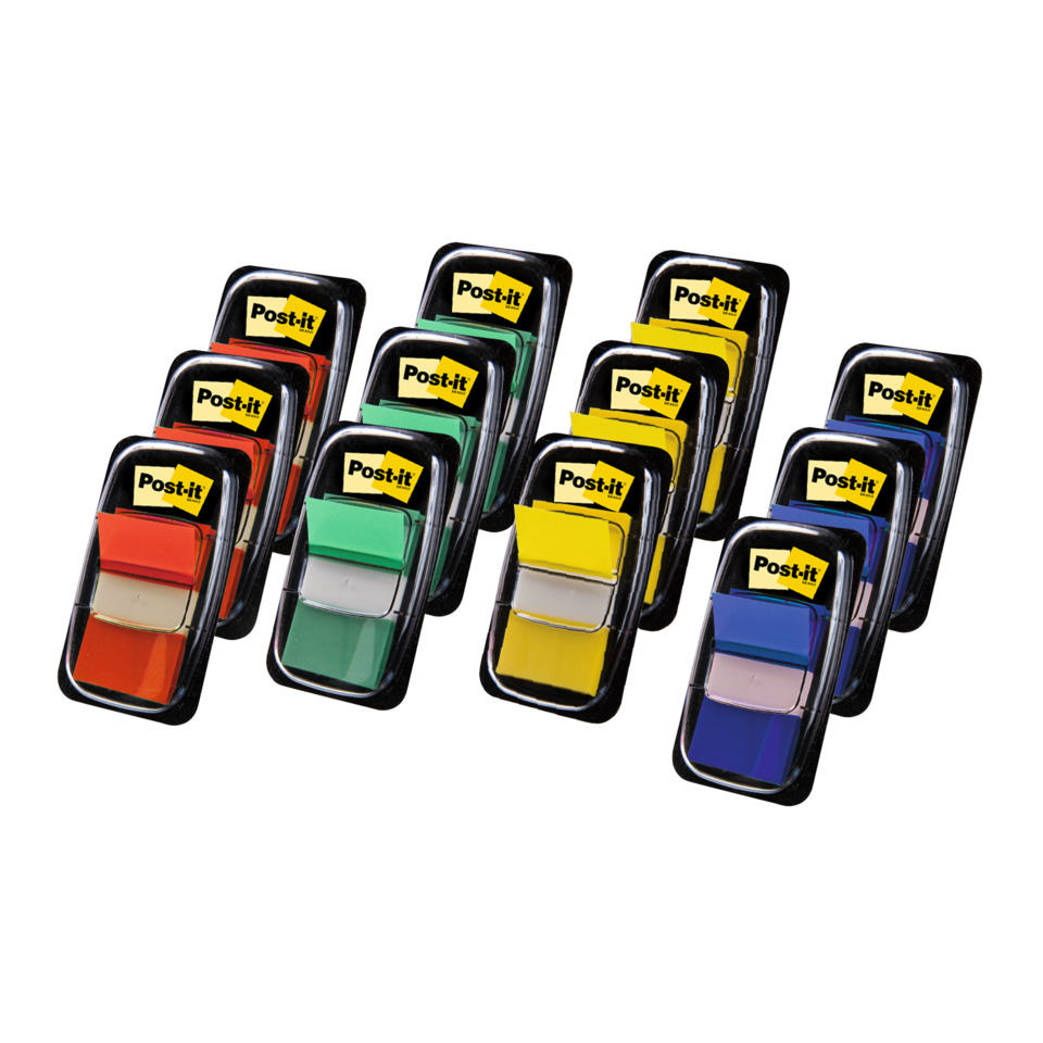 Post-it, Notiz-Klebezettel, Klebezettel-Set, Haftnotizen, Mehrfarbig