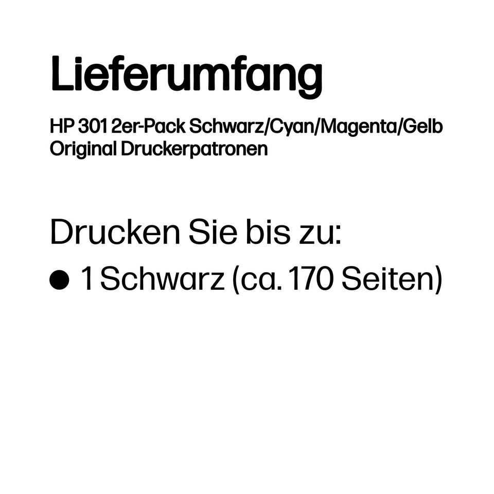 Druckerpatronen, Schwarz, Cyan, Magenta, Gelb