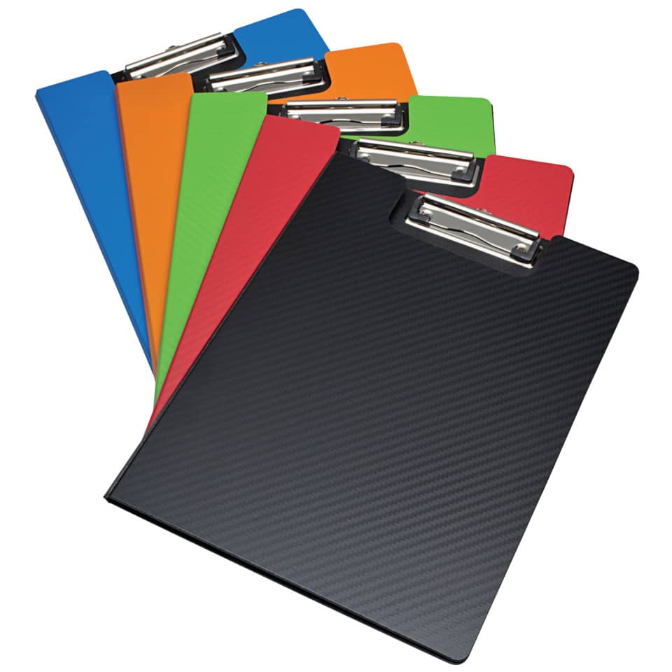 Ordner, A4, Kohlefaser, Clip-Board, Multicolor