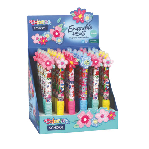 Gelschreiber Flowers sortiert COLORINO 80464PTR radierbar